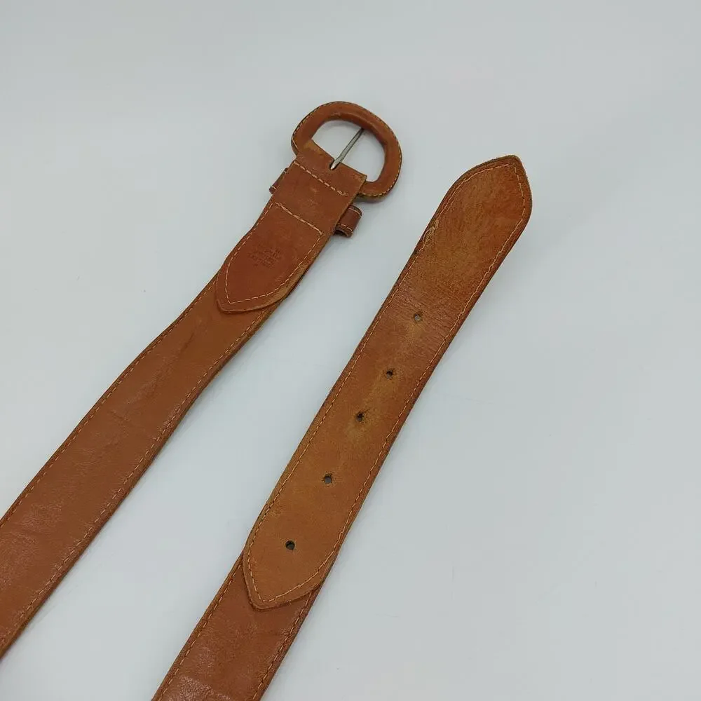 Women's Hand Woven Guatemalan Leather Belt Size Medium